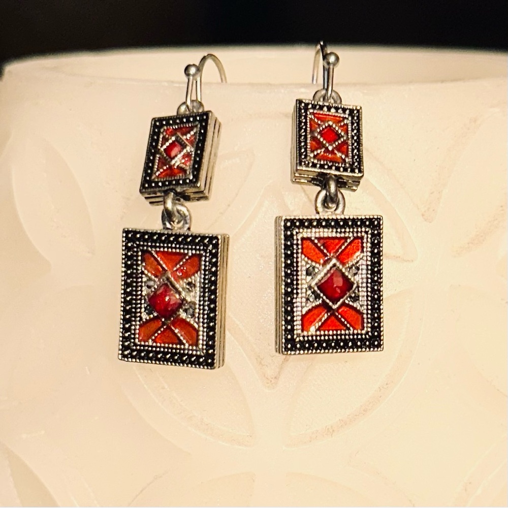 Aztec earrings